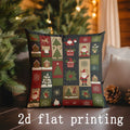 Christmas-themed Pillow Covers Set for Sofa, Bedroom & Car - Axyaa Brand