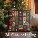 Christmas-themed Pillow Covers Set for Sofa, Bedroom & Car - Axyaa Brand