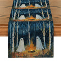 Axyaa Cute Ghost Table Runner for Halloween Decor