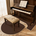 Axyaa Piano Insulation Mat Set Solid Color Irregular Creative Rug Easy Care Rugs