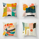 Axyaa Geometric Abstract Patterned Pillow Cover for Sofa Bedroom Car