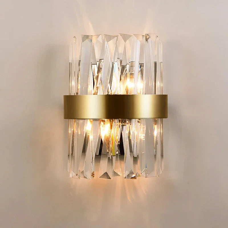 Axyaa Nordic Luxury Crystal Ceiling Chandelier LED Pendant Light