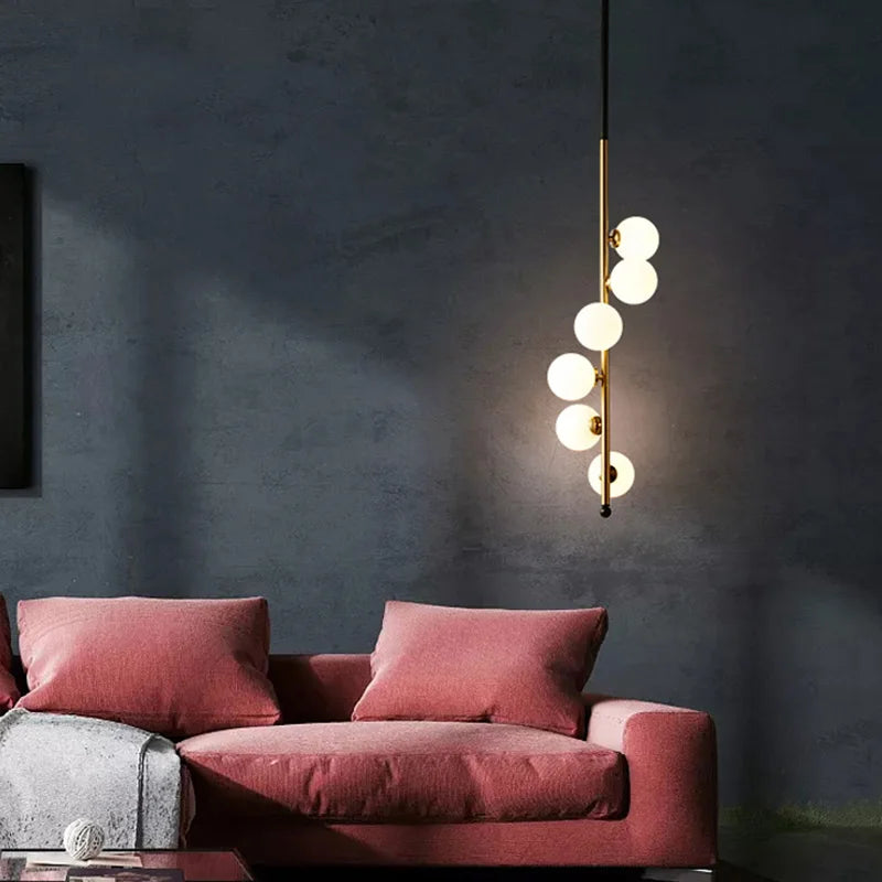 Axya Glass Ball Pendant Lights: Nordic Minimalism for Home Decor