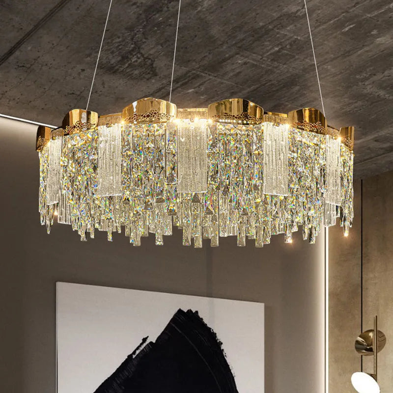 Luxury Crystal Ceiling Chandelier by Axyaa for Modern Home Decor