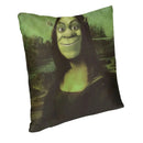 Axyaa Soft Polyester Mona Lisa Pillowcase: Decorative Sofa Cushion Cover