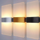 Axyaa LED Wall Light, Aluminum Acrylic Hardwire Sconces for Bedroom, Living Room