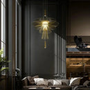 Axyaa Hollow Flying Saucer Chandelier for Modern Restaurant, Designer, Creative, Simple, and Elegant.