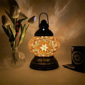 Turkish Mosaic Table Lamp by Axyaa – Rechargeable Handcrafted Night Light