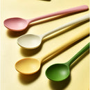 Axyaa Silicone Spoon Set - 4 Pack Non-Slip, Reusable, Portable, Dishwasher Safe