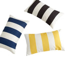 Axyaa Colorful Waterproof Outdoor Cushion Cover Striped Wave Durable Pillow Case