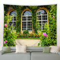 Axyaa Flower Tapestry: Garden Wall Hanging and Outdoor Home Decor
