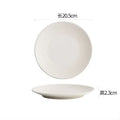 Axyaa White Ceramic Plate Set - Elegant Dinnerware for Every Meal