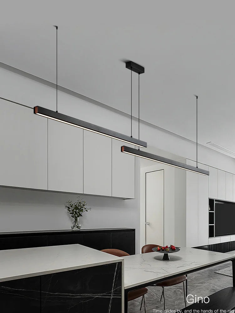 Axyaa Aluminum Modern Chandelier Strip for Dining Room, Bar & Kitchen Tables