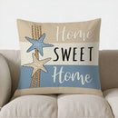 Axyaa Seashells Starfish Beach Pillow Cover for Sofa Bedroom Car