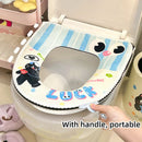 Axyaa Bunny Toilet Seat Cover Zip Winter Portable Kawaii Funny Children's Home
