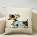 Axyaa Constellation Cartoon Dachshund Dog Pillow Case: Children's Bedroom Decor