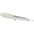 Axyaa 10 Silicone Non-Slip Cooking Clip Stainless Steel Kitchen Tongs BBQ Salad Tools