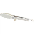 Axyaa 10 Silicone Non-Slip Cooking Clip Stainless Steel Kitchen Tongs BBQ Salad Tools