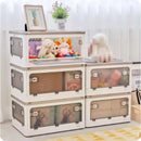 Axyaa Foldable Storage Box with Lid: Large Capacity Organizer for Toys, Books, and More