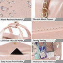 Axyaa Hangable Waterproof Makeup Bag, Travel Cosmetic Pouch