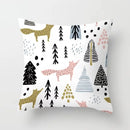 Axyaa Cartoon Animal Cushion Cover 45*45 Sofa Pillowcase Decorative Throw Pillow