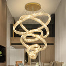 Axyaa Crystal Chandeliers & Staircase Lighting - Modern Villa & Living Room Fixtures