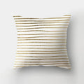 Axyaa Golden Letter Geometric Pillow Case - Elegant Home Decor Choice