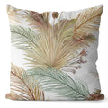 Axyaa Ginkgo Print Cushion Cover - Square Pillowcase for Home Decor