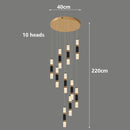 Axyaa Nordic Stair Chandelier, Living Room Pendant Lights, Ceiling Light - Indoor Lighting