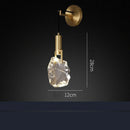 Axyaa Crystal LED Wall Lights Modern Copper Nordic Indoor Decor Wandlamp