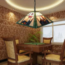 Axyaa European Glass Game Room Pendant Lamp - Energy-saving Decor Fixture
