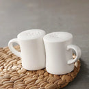 Axya Ceramic Spice Jar Set White Salt Pepper Holder Shakers Kitchen Storage