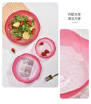 Axyaa Glass Fruit Plate for Living Room Coffee Table, High-End Snack Candy Tray