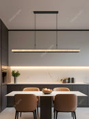 Axyaa Modern LED Linear Pendant Light Chandelier for Dining Room, Kitchen, Living Room