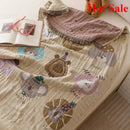 Axyaa Cotton Gauze Bath Towel Shawl Travel Blanket Adult Children Leisure 80x160cm