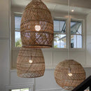 Axyaa Rattan Bird Nest Pendant Light for Bedroom Living Room Decor