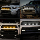 Axyaa 4Runner TRD Pro Front Grille LED Warning Lamps - White Amber Smoked