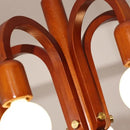 Axyaa Retro Wooden Chandelier Pendant Lamp for Home Decor