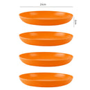 Axyaa Wheat Straw Tableware Set - Dinnerware Plates & Bowls for Camping & Home