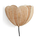 Axyaa Modern Rattan Wabi Sabi Wall Scones: Nordic Minimalist Bedside Lamp