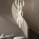 Spiral Staircase LED Chandeliers for Luxury Home Decor by Axyaa
