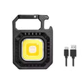 Axyaa Mini LED Magnetic Keychain Work Light, 7 Modes, Rechargeable 500mAh - Outdoor Spotlight