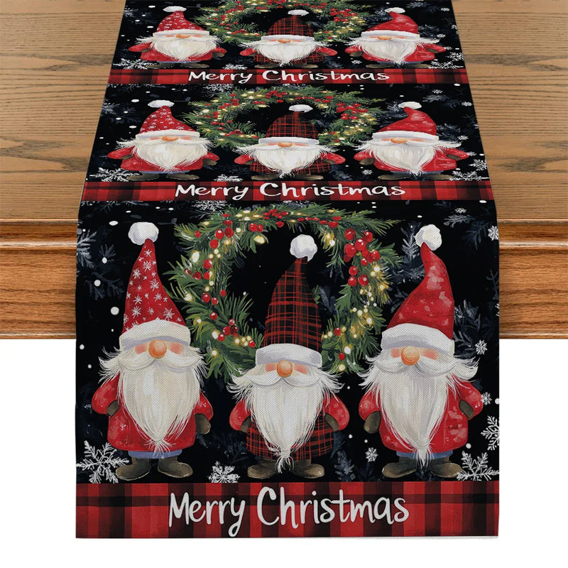 Axyaa Christmas Fir Berry Table Runner