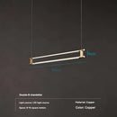 Axyaa Brass Pendant Light: Modern Minimalist Dining Table Lamp