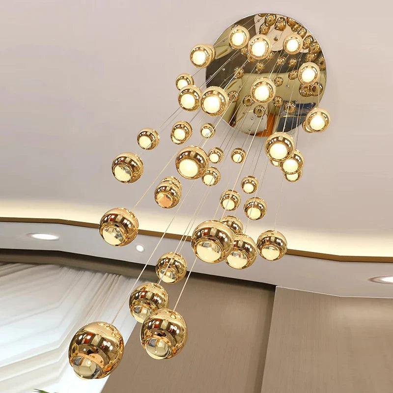 Axyaa Nordic Stair Chandelier, Living & Dining Room Pendant Lights & Ceiling Light, Indoor Lighting