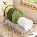 Stainless Steel Pull-out Dish Storage Rack - Axyaa Bowl Storage Rack