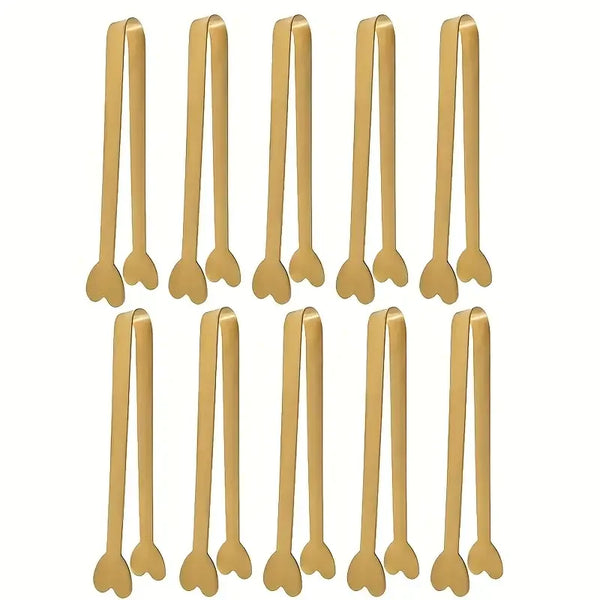 Axyaa Gold Heart Mini Clips - Perfect for Candy, Weddings, Parties, and Special Occasions