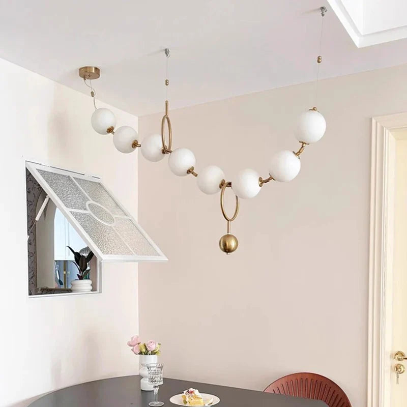 Axyaa LED Chandelier Ceiling Lamp for Modern Bedroom and Dining Room