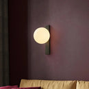 Axyaa Glass Ball Wall Sconce for Home Bedroom Bedside & Living Room Lighting