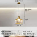 Axyaa Nordic Glass Pendant Light Cognac White Green Hanging Lamp